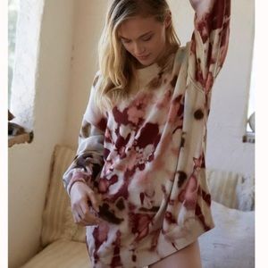 SOLD Free People Cosmos Pullover Tie Dye